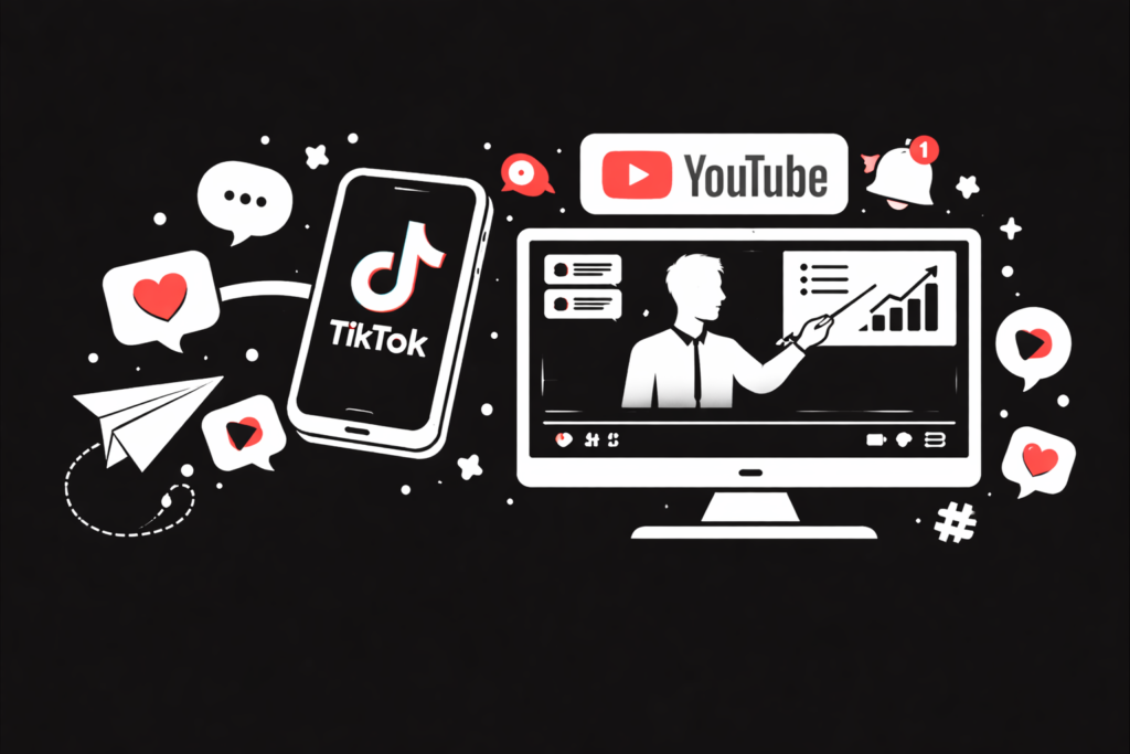 How I Share TikTok and YouTube Clips to Grow My Tech Channel